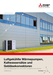 Titelbild Produktinformation Luftgekühlte Wärmepumpen und Kaltwassersätze