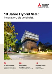 Titelbilder der Jubiläumsbroschüre Hybrid VRF