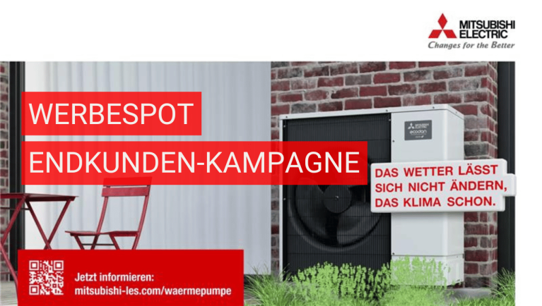 YouTube Thumbnail für das Video zur B2C-Wärmepumpen-Kampagne