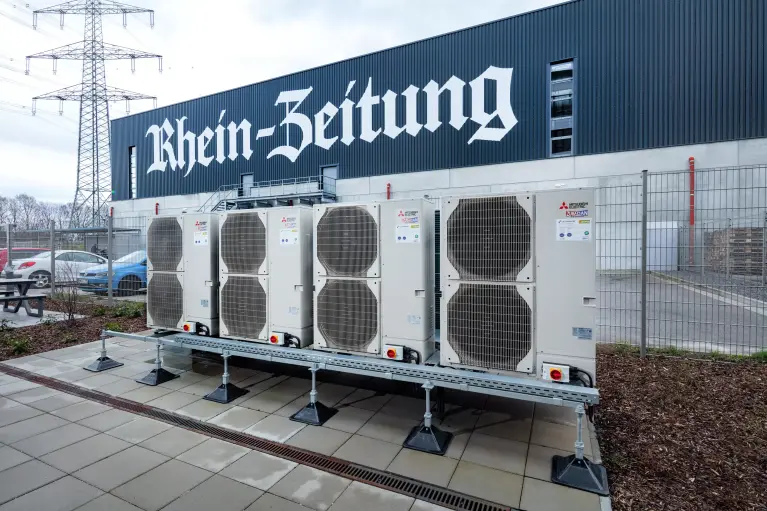 Abbildung Ecodan Luft/Wasser-Wärmepumpen Rheinzeitung