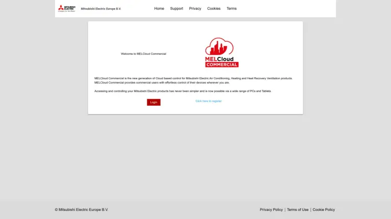 Screenshot MELCloud Commercial FAQ 3-2