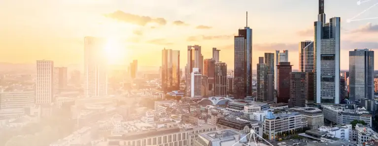 Abbildung Stadt Skyline Frankfurt 