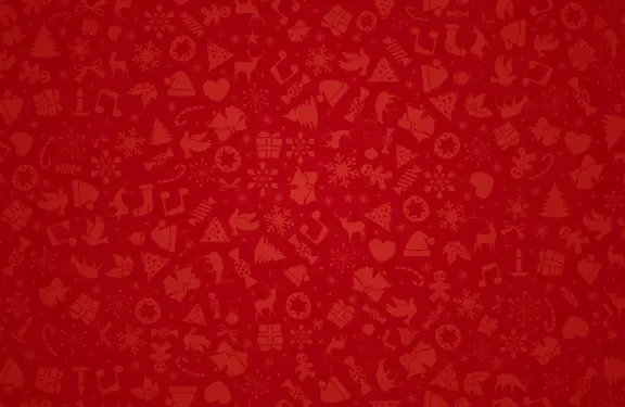 Grafik mit weihnachtlichen Ornamenten