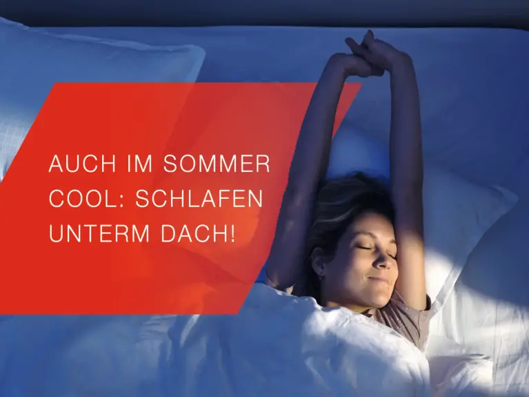 Abbildung sich im Bett streckende Frau