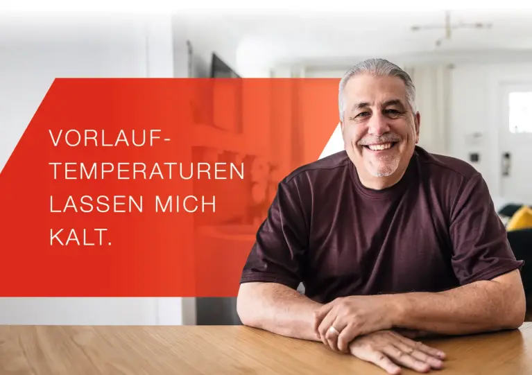Abbildung Mann am Tisch