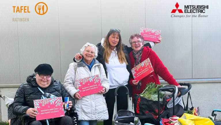 Foto von Kundinnen der Tafel Ratingen e.V.