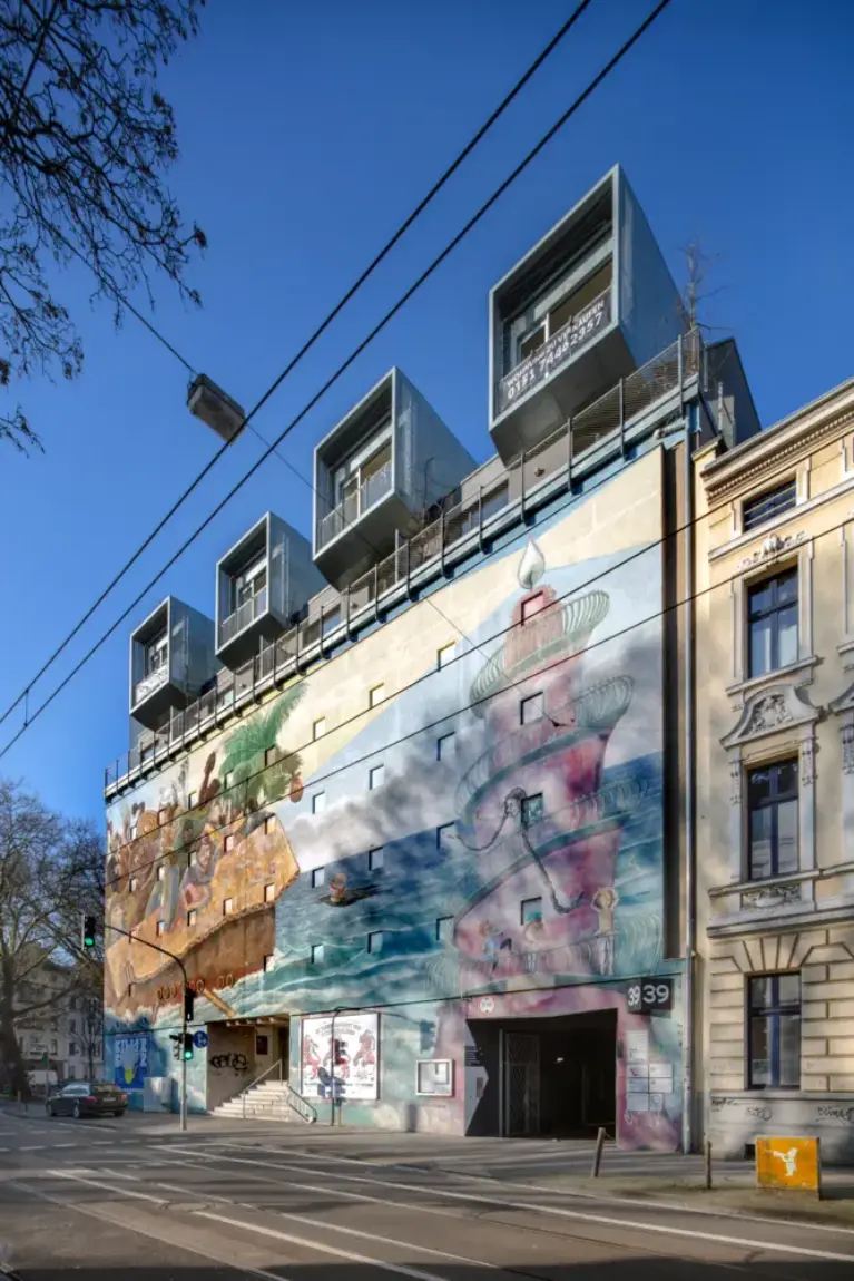 Abbildung Gebäude Referenz Bilker Bunker