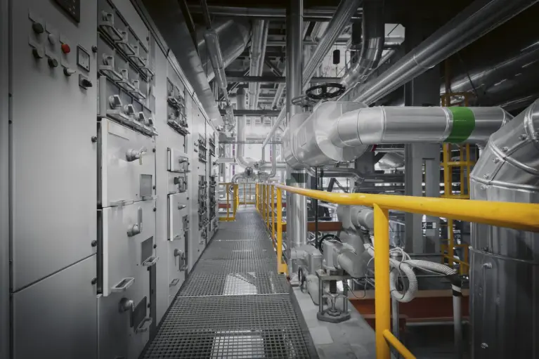 Image de l'intérieur d'une usine industrielle