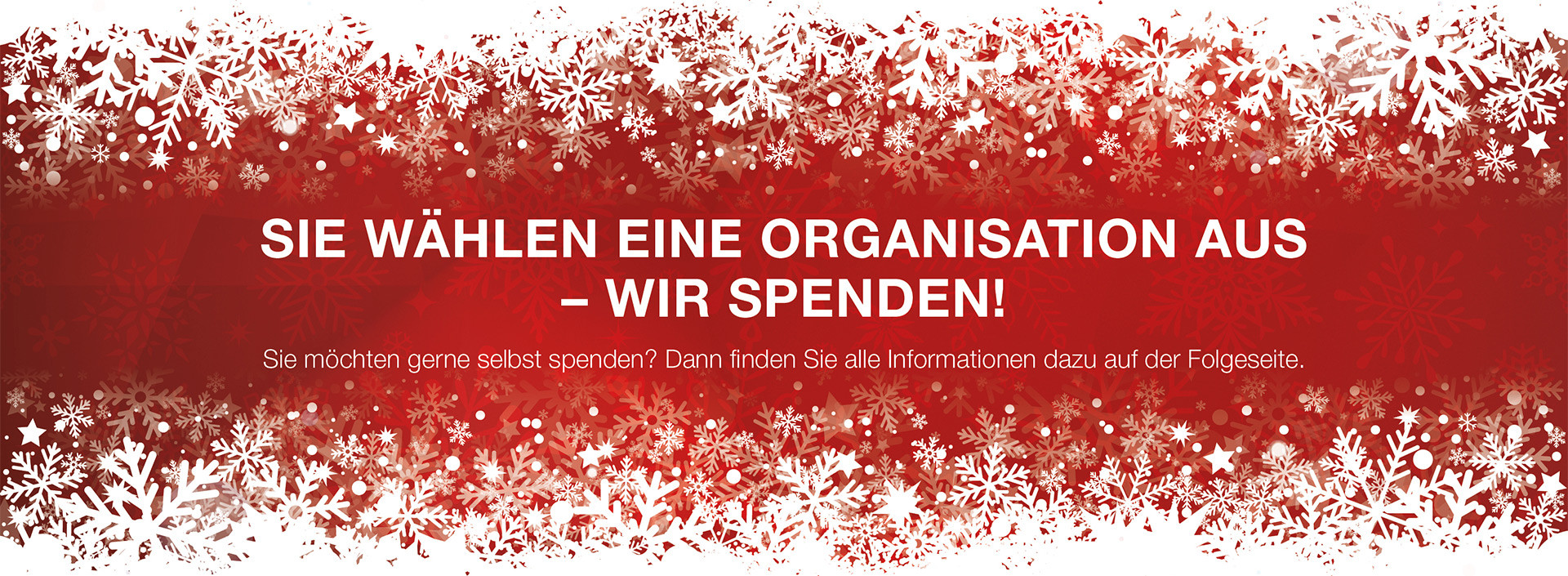 Auswahl Spendenaktion