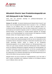 Preview Persbericht Uitbreiding van de productiecapaciteit MACT