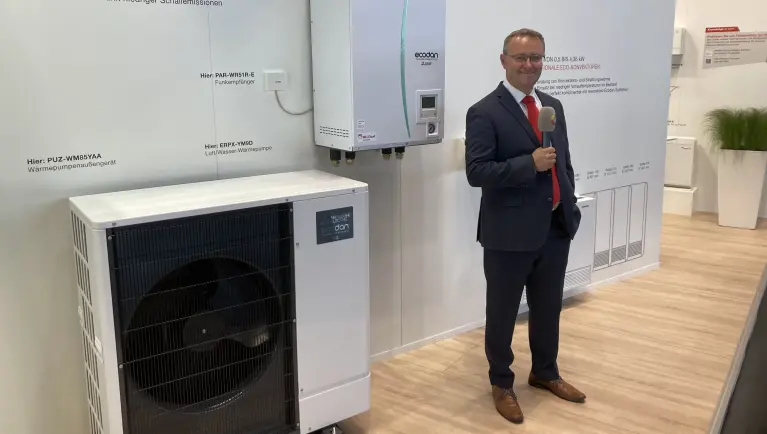 Foto van de stand van Mitsubishi Electric op IFH/Intherm 2022