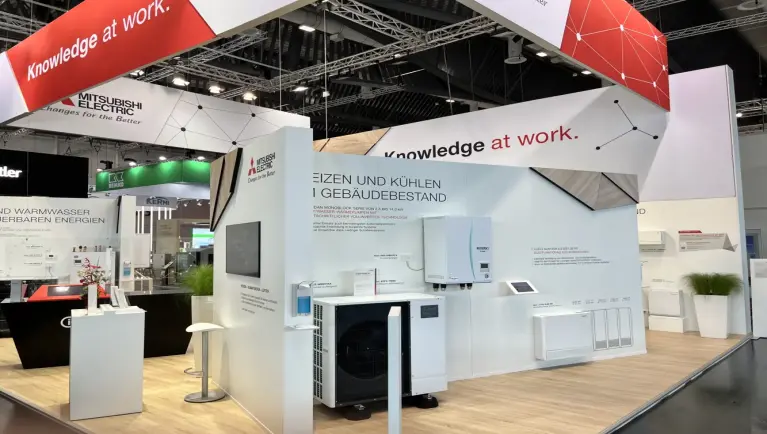 Foto van de stand van Mitsubishi Electric op IFH/Intherm 2022