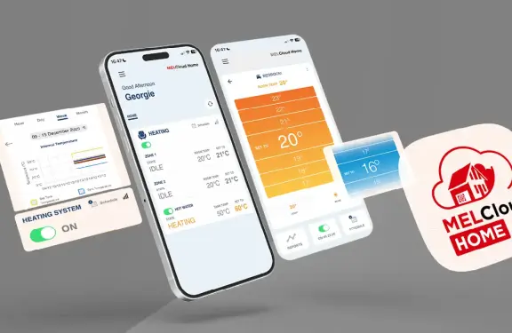 Ecrans d'impression de MELCloud Home