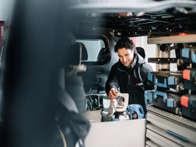Techniek haalt werkmateriaal uit de auto