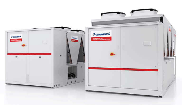 Product illustratie Chillers Mitsubishi Electric