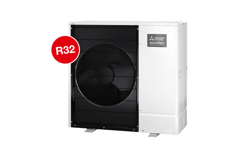 Nieuwe generatie warmtepompen Productillustratie nieuwe warmtepompgeneratie